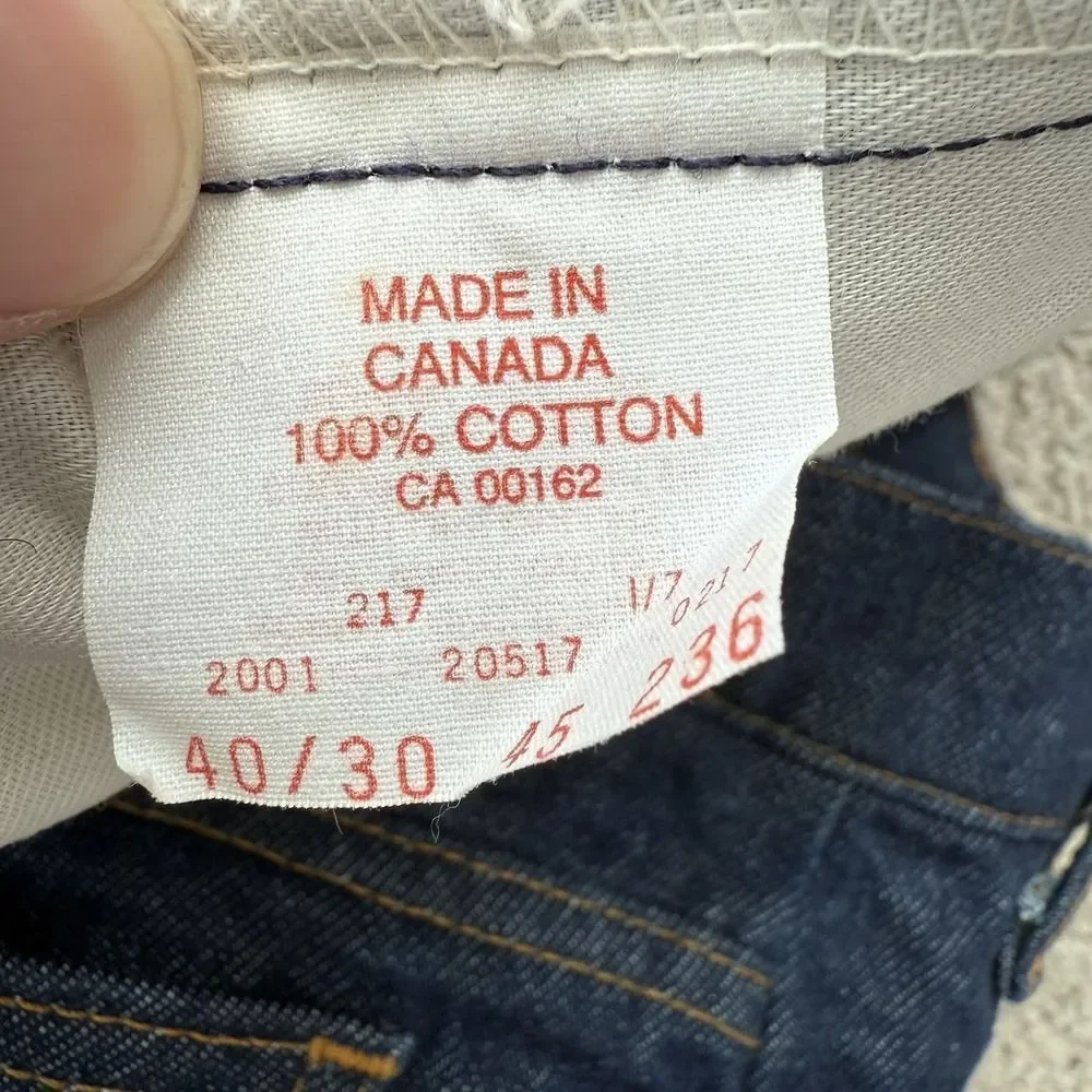Vintage Levis 517 Jeans Mens 38 x 30 Actual Bootcut Orange Tab Dark Denim Canada